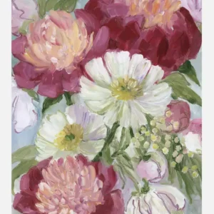 Usine Directe Eleanora Painterly Florals Canvasprint (30x40 cm)
