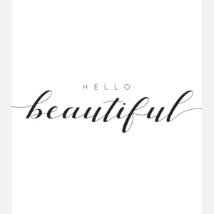 Vente Flash Hello Beautiful Canvasprint (30x40 cm)