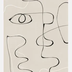 Abstract Face No2 Canvasprint (30x40 cm) Seulement Aujourd’hui