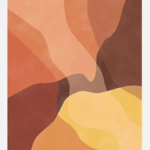 Abstract Yellow And Orange Canvasprint (30x40 cm) Meilleure Vente