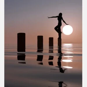 Touch My Sun Canvasprint (30x40 cm) Quantité Limitée