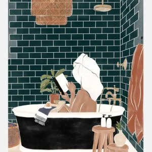 Affaire À Saisir Bathroom Babe Canvasprint (30x40 cm)