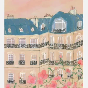 Affaire À Saisir Sunset Over Paris Buildings Canvasprint (30x40 cm)