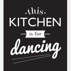 This Kitchen Is For Dancing Canvasprint (30x40 cm) Haute Qualité