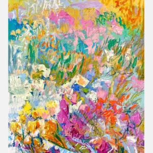 Vibrant Garden Dream Canvasprint (30x40 cm) Commander Vite