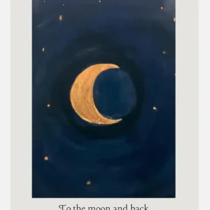 To The Moon And Back Canvasprint (30x40 cm) Seulement Aujourd’hui