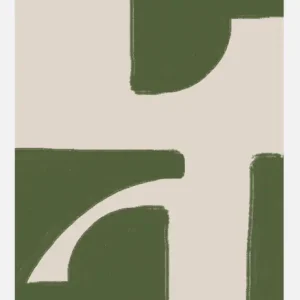 Vente Flash Green Beige Modern Canvasprint (30x40 cm)