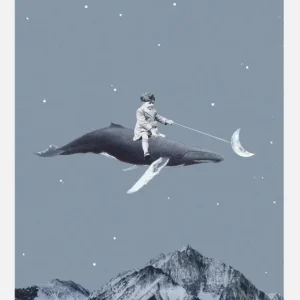 Aim For The Moon Canvasprint (30x40 cm) Authentique