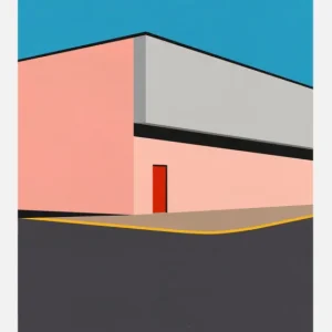 Warehouse Illustration Canvasprint (30x40 cm) Paiement Sécurisé