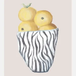 Zebra Bowl Canvasprint (30x40 cm) Must-Have