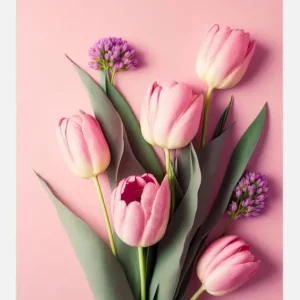 Acheter En Ligne Pink Tulips Canvasprint (30x40 cm)