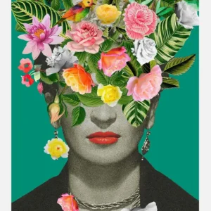 Top Vente Floral Frida Canvasprint (30x40 cm)