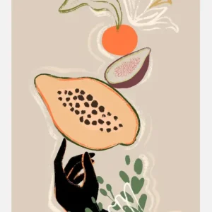 Balancing Fruits Canvasprint (30x40 cm) Solde