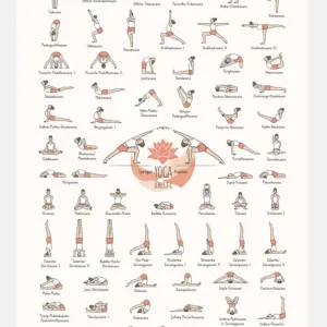 Yoga In Colour I Canvasprint (30x40 cm) Authentique