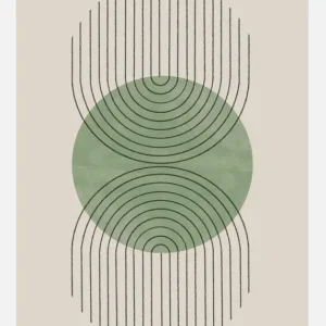 Super Prix Perfect Point Green Canvasprint (30x40 cm)