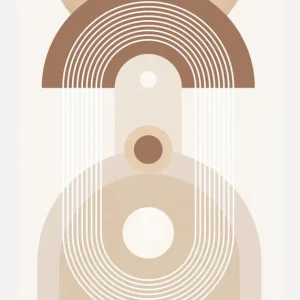 Beige Mid Century No.3 Canvasprint (30x40 cm) Nouvelle Collection