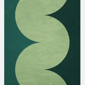 Acheter En Ligne Green Circles Canvasprint (30x40 cm)