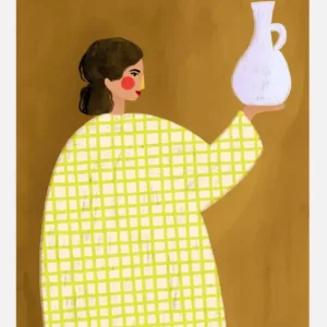 The Woman With Vase Canvasprint (30x40 cm) Expédition Rapide