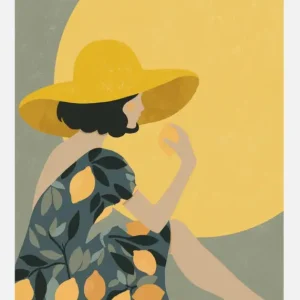 Authentique Lemon Vibes 02 Canvasprint (30x40 cm)