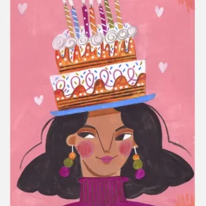 Woman With Pie Canvasprint (30x40 cm) Usine Directe