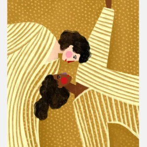 Two Line Women Canvasprint (30x40 cm) Commande En Gros