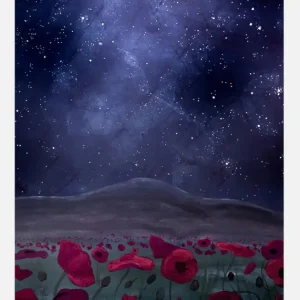 The Poppyfield Canvasprint (30x40 cm) Expédition Rapide