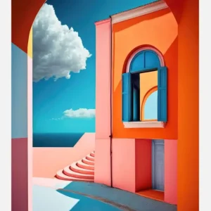 Achetez Aujourd’hui Geometric Village Canvasprint (30x40 cm)