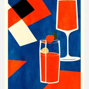 Aperol Spritz Canvasprint (30x40 cm) Nouvel Arrivage