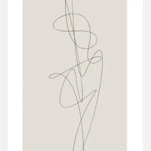 Beige Abstract Canvasprint (30x40 cm) Bon Marché