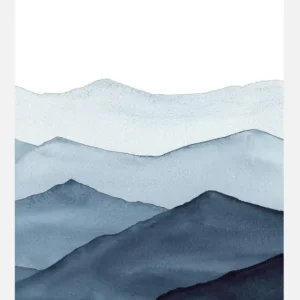 Abstract Blue Canvasprint (30x40 cm) Retour Gratuit