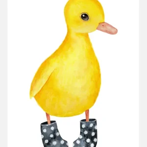 Top Vente Duck In Shoes Canvasprint (30x40 cm)