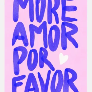 Acheter En Ligne More Amor Por Favor Canvasprint (30x40 cm)