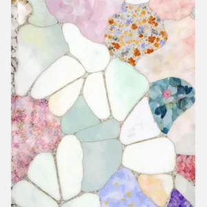 Vente Flash Floral Mosaic Canvasprint (30x40 cm)
