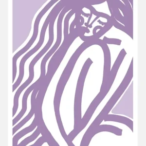 The Silence (purple) Canvasprint (30x40 cm) Must-Have