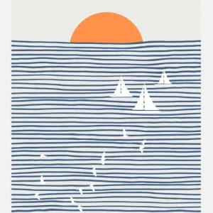 Three White Sails Canvasprint (30x40 cm) Prix Bas