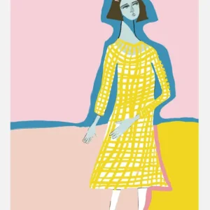 Achat Immédiat Blue Lady Canvasprint (30x40 cm)