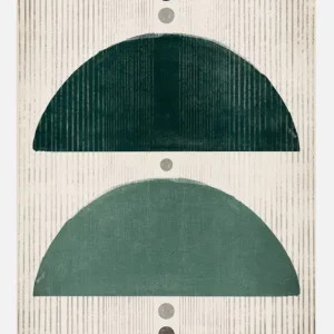 The Emerald Mushrooms Canvasprint (30x40 cm) Commander Vite