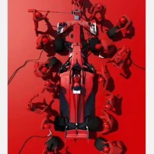 Vente Directe Formula 1 Red Canvasprint (30x40 cm)