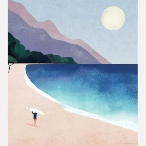 Usine Directe Surf Beach Canvasprint (30x40 cm)