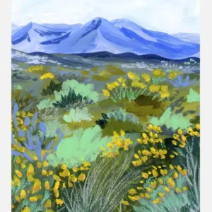 Blue Valley Canvasprint (30x40 cm) Satisfait Ou Remboursé