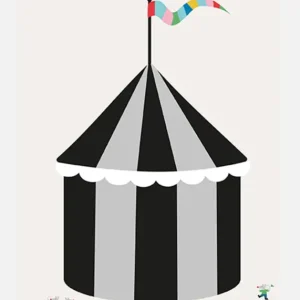 Vente Flash Circus - Beige Canvasprint (30x40 cm)