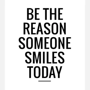 Be The Reason Someone Smiles Today Canvasprint (30x40 cm) Jusqu’à Épuisement Des Stocks