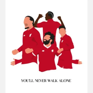 You Will Never Walk Alone-liverpool Players Canvasprint (30x40 cm) Remise