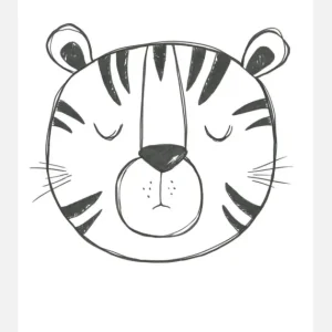 Usine Directe Tiger Canvasprint (30x40 cm)