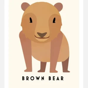 Bear Canvasprint (30x40 cm) Promotion Saisonnière