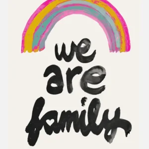 We Are Family Canvasprint (30x40 cm) Prix Promo