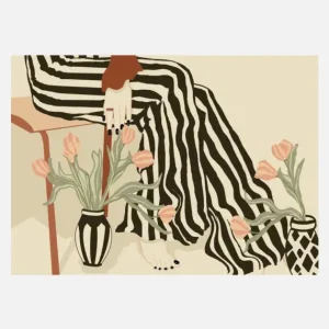 Tulips By My Feet Canvasprint (30x40 cm) Vente Flash