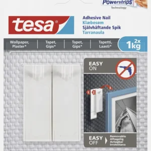 Commander Vite Tesa - Zelfklevende spijker voor alle soorten muren (max 2x1kg)