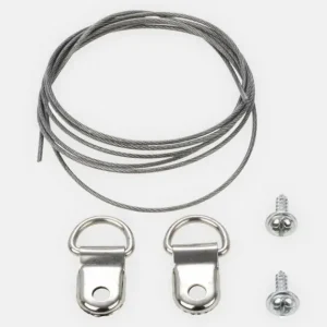 Marque BGA Staaldraad 1m + 2 schroeven & 2 haken