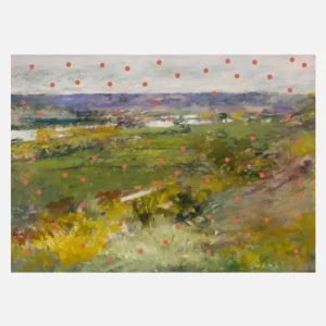 Usine Directe Landscape And Dots Canvasprint (30x40 cm)